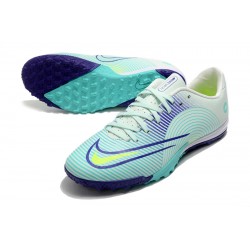 Nike Mercurial Vapor 14 Academy TF Low-top Turqoise Purple Men Soccer Cleats 