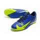 Nike Mercurial Vapor 14 Academy TF Low-top Yellow Blue Men Soccer Cleats 