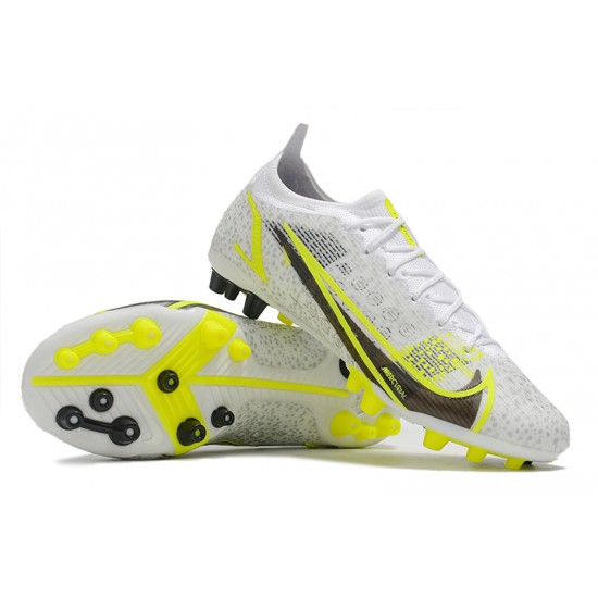 Nike Mercurial Vapor 14 Eilte PRO Low-top White Yellow Men Soccer Cleats 