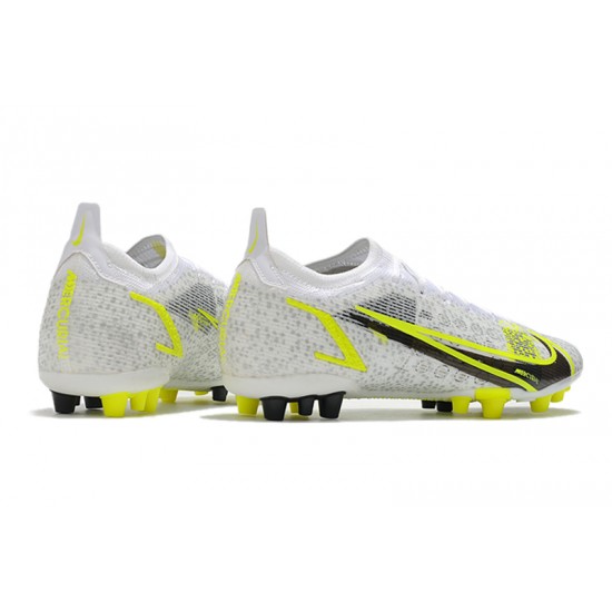 Nike Mercurial Vapor 14 Eilte PRO Low-top White Yellow Men Soccer Cleats 