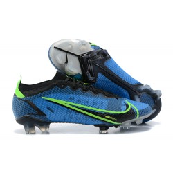 Nike Mercurial Vapor 14 Elite FG Low-top Black Blue White Men Soccer Cleats 