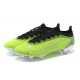 Nike Mercurial Vapor 14 Elite FG Low-top Black Green Sliver Men Soccer Cleats 