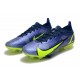 Nike Mercurial Vapor 14 Elite FG Low-top Blue Yellow Women And Men Soccer Cleats 