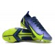 Nike Mercurial Vapor 14 Elite FG Low-top Blue Yellow Women And Men Soccer Cleats 