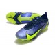 Nike Mercurial Vapor 14 Elite FG Low-top Blue Yellow Women And Men Soccer Cleats 