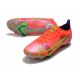 Nike Mercurial Vapor 14 Elite FG Low-top Pink Yellow Men Soccer Cleats 