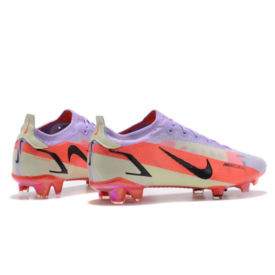 Nike Mercurial Vapor 14 Elite FG Low-top Purple Pink Men Soccer Cleats 