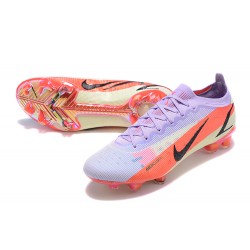 Nike Mercurial Vapor 14 Elite FG Low-top Purple Pink Men Soccer Cleats 