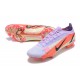 Nike Mercurial Vapor 14 Elite FG Low-top Purple Pink Men Soccer Cleats 