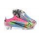 Nike Mercurial Vapor 14 Elite FG Low-top Sliver Pink Blue Men Soccer Cleats 