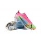 Nike Mercurial Vapor 14 Elite FG Low-top Sliver Pink Blue Men Soccer Cleats 