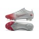 Nike Mercurial Vapor 14 Elite FG Low-top Sliver Red Men Soccer Cleats 