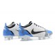 Nike Mercurial Vapor 14 Elite FG Low-top White Blue Men Soccer Cleats 