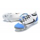 Nike Mercurial Vapor 14 Elite FG Low-top White Blue Men Soccer Cleats 