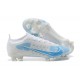 Nike Mercurial Vapor 14 Elite FG Low-top White Light Blue Men Soccer Cleats 