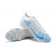 Nike Mercurial Vapor 14 Elite FG Low-top White Light Blue Men Soccer Cleats 