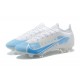 Nike Mercurial Vapor 14 Elite FG Low-top White Light Blue Men Soccer Cleats 