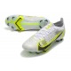 Nike Mercurial Vapor 14 Elite FG Low-top White Yellow Black Woemn And Men Soccer Cleats 