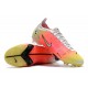 Nike Mercurial Vapor 14 Elite FG Low-top White Yellow Pink Woemn And Men Soccer Cleats 