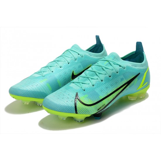 Nike Mercurial Vapor 14 Elite MDS FG Low-top Turqoise Green Woemn And Men Soccer Cleats 