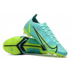 Nike Mercurial Vapor 14 Elite MDS FG Low-top Turqoise Green Woemn And Men Soccer Cleats 