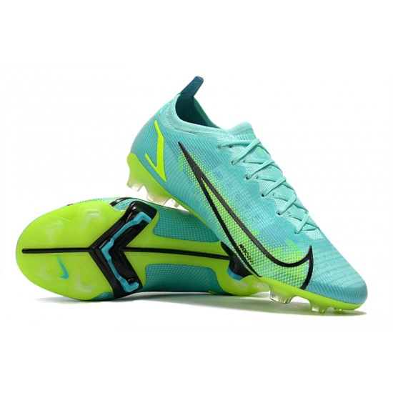 Nike Mercurial Vapor 14 Elite MDS FG Low-top Turqoise Green Woemn And Men Soccer Cleats 