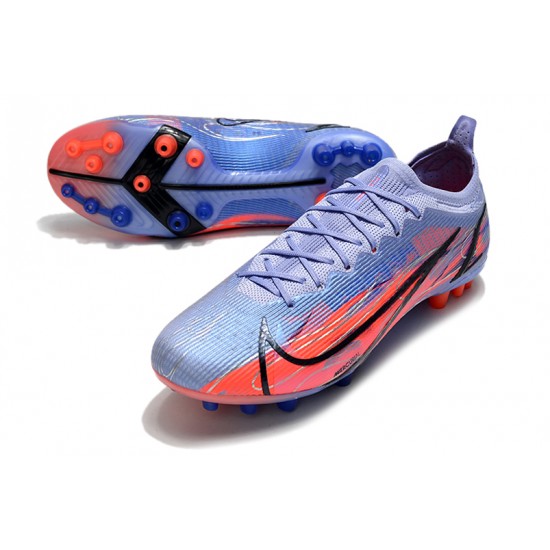 Nike Mercurial Vapor 14 Elite PRO AG Low-top Blue Pink Men Soccer Cleats 