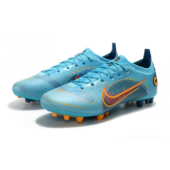 Nike Mercurial Vapor 14 Elite PRO AG Low-top Blue Women And Men Soccer Cleats 