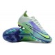 Nike Mercurial Vapor 14 Elite PRO AG Low-top Lingt Green Purple Women And Men Soccer Cleats 