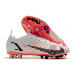 Nike Mercurial Vapor 14 Elite PRO AG Low-top White Red Women And Men Soccer Cleats 