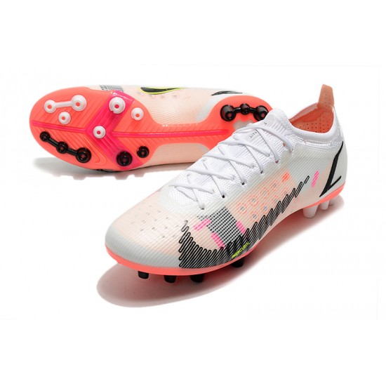 Nike Mercurial Vapor 14 Elite PRO AG Low-top White Red Women And Men Soccer Cleats 