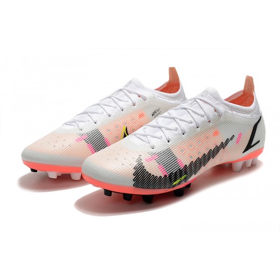 Nike Mercurial Vapor 14 Elite PRO AG Low-top White Red Women And Men Soccer Cleats 