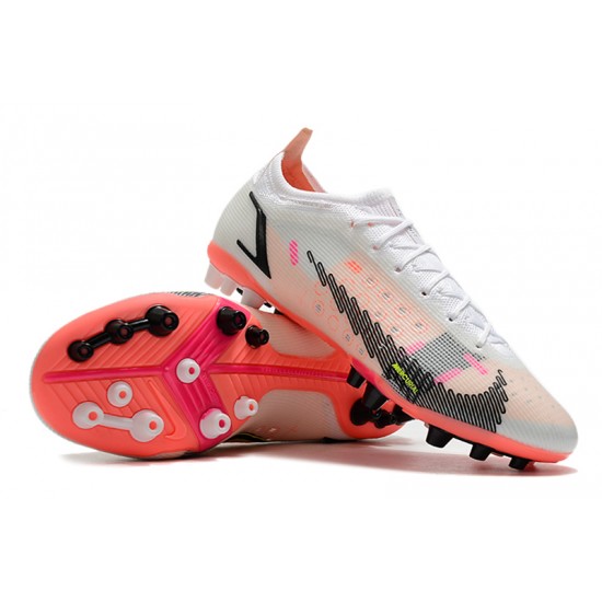 Nike Mercurial Vapor 14 Elite PRO AG Low-top White Red Women And Men Soccer Cleats 