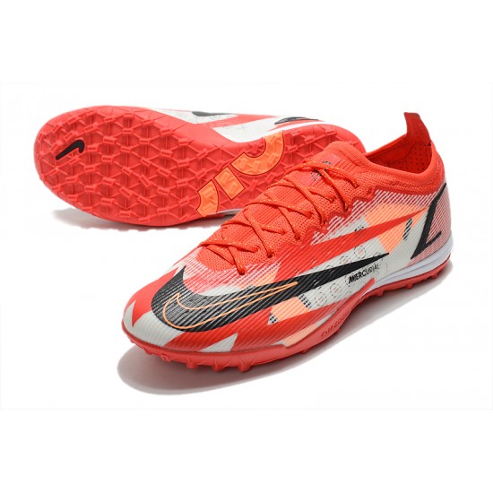 Nike Mercurial Vapor 14 Elite TF Low-top Red White Men Soccer Cleats 