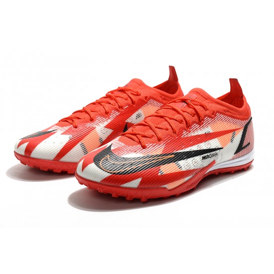 Nike Mercurial Vapor 14 Elite TF Low-top Red White Men Soccer Cleats 