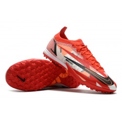 Nike Mercurial Vapor 14 Elite TF Low-top Red White Men Soccer Cleats 