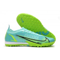 Nike Mercurial Vapor 14 Elite TF Low-top Turqoise Green Men Soccer Cleats 