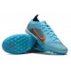 Nike Mercurial Vapor 14.5 Elite TF Low-top Blue Orange Men Soccer Cleats 