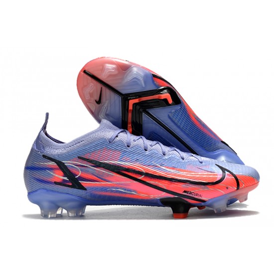 Nike Mercurial Vapor XIV Elite FG Low-top Blue Pink Women And Men Soccer Cleats 