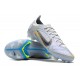 Nike Mercurial Vapor XIV Elite FG Low-top White Blue Women And Men Soccer Cleats 