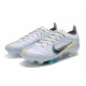 Nike Mercurial Vapor XIV Elite FG Low-top White Blue Women And Men Soccer Cleats 