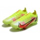 Nike Mercurial Vapor XIV Elite FG Low-top Yellow Orange Men Soccer Cleats 