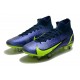 Nike Mercurial Vapor XIV Elite SG PRO Anti Clog High-top Deep Blue Yellow Men Soccer Cleats 