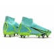 Nike Mercurial Vapor XIV Elite SG PRO Anti Clog High-top Turqoise Men Soccer Cleats 