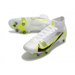 Nike Mercurial Vapor XIV Elite SG PRO Anti Clog High-top White Men Soccer Cleats 