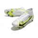 Nike Mercurial Vapor XIV Elite SG PRO Anti Clog High-top White Men Soccer Cleats 