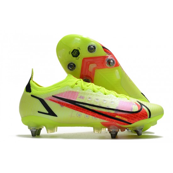 Nike Mercurial Vapor XIV Elite SG PRO Anti Clog Low-top Chartreuse Men Soccer Cleats 