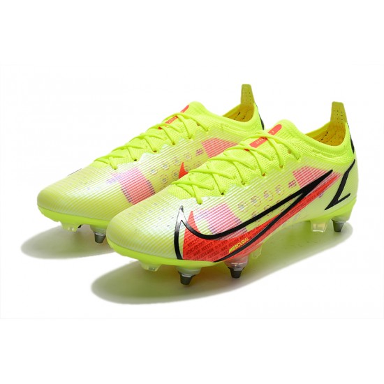 Nike Mercurial Vapor XIV Elite SG PRO Anti Clog Low-top Chartreuse Men Soccer Cleats 