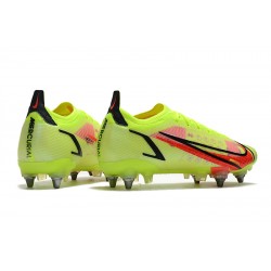 Nike Mercurial Vapor XIV Elite SG PRO Anti Clog Low-top Chartreuse Men Soccer Cleats 