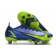 Nike Mercurial Vapor XIV Elite SG PRO Anti Clog Low-top Deep Blue Yellow Men Soccer Cleats 